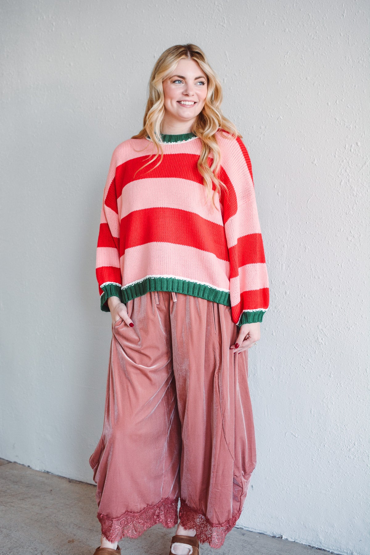 Ingrid Rose Velvet Wide Leg