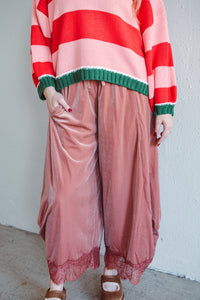Ingrid Rose Velvet Wide Leg