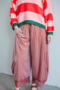 Ingrid Rose Velvet Wide Leg