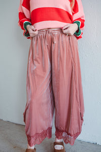 Ingrid Rose Velvet Wide Leg
