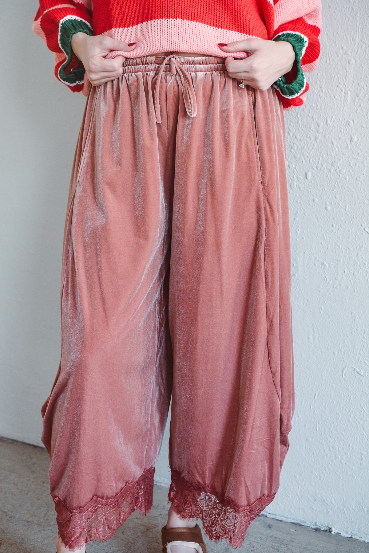 Ingrid Rose Velvet Wide Leg