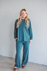 Smith Stripe Set - Teal Green