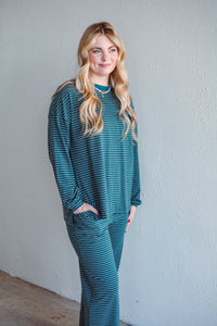 Smith Stripe Set - Teal Green