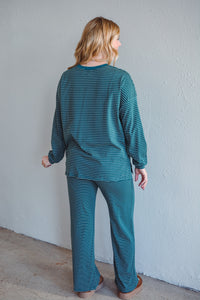 Smith Stripe Set - Teal Green