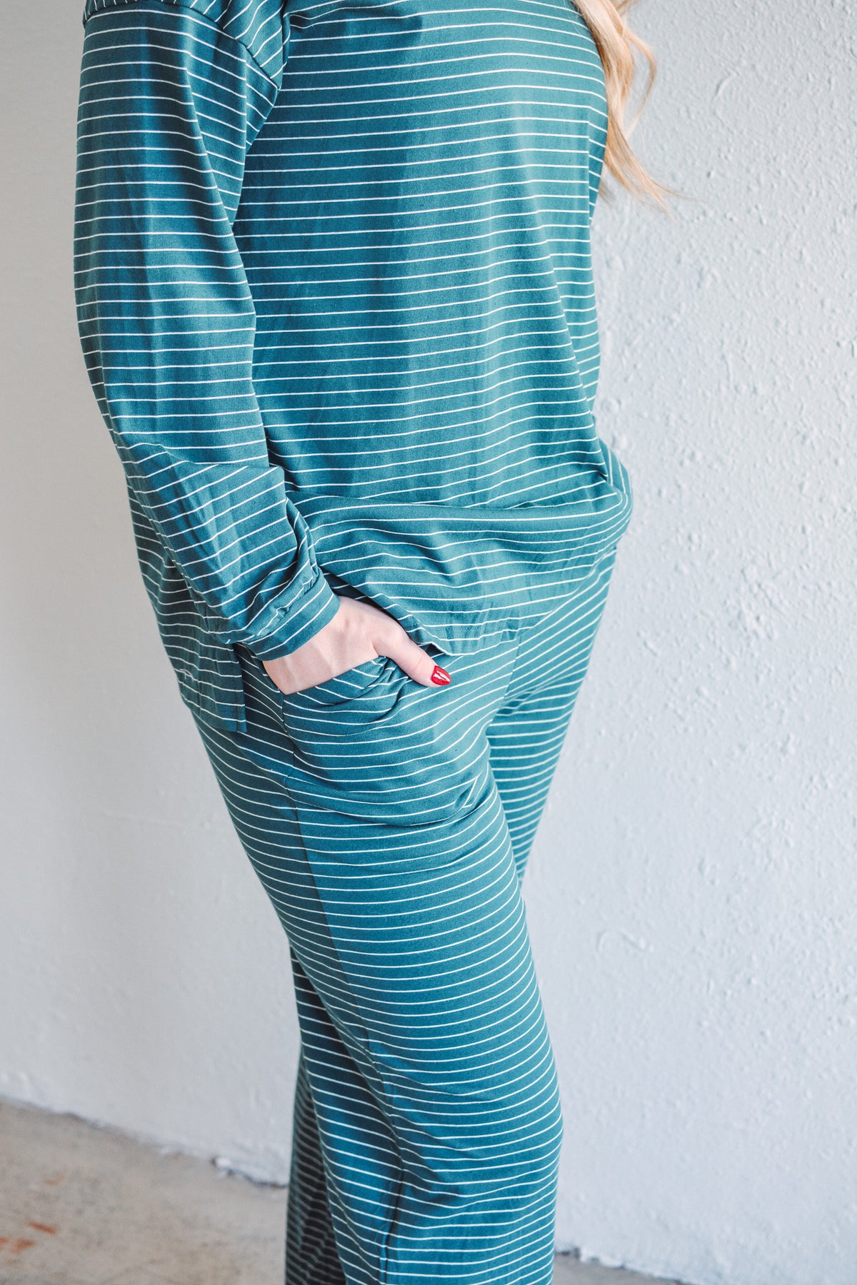 Smith Stripe Set - Teal Green