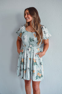 Sunny Sage Mini Dress