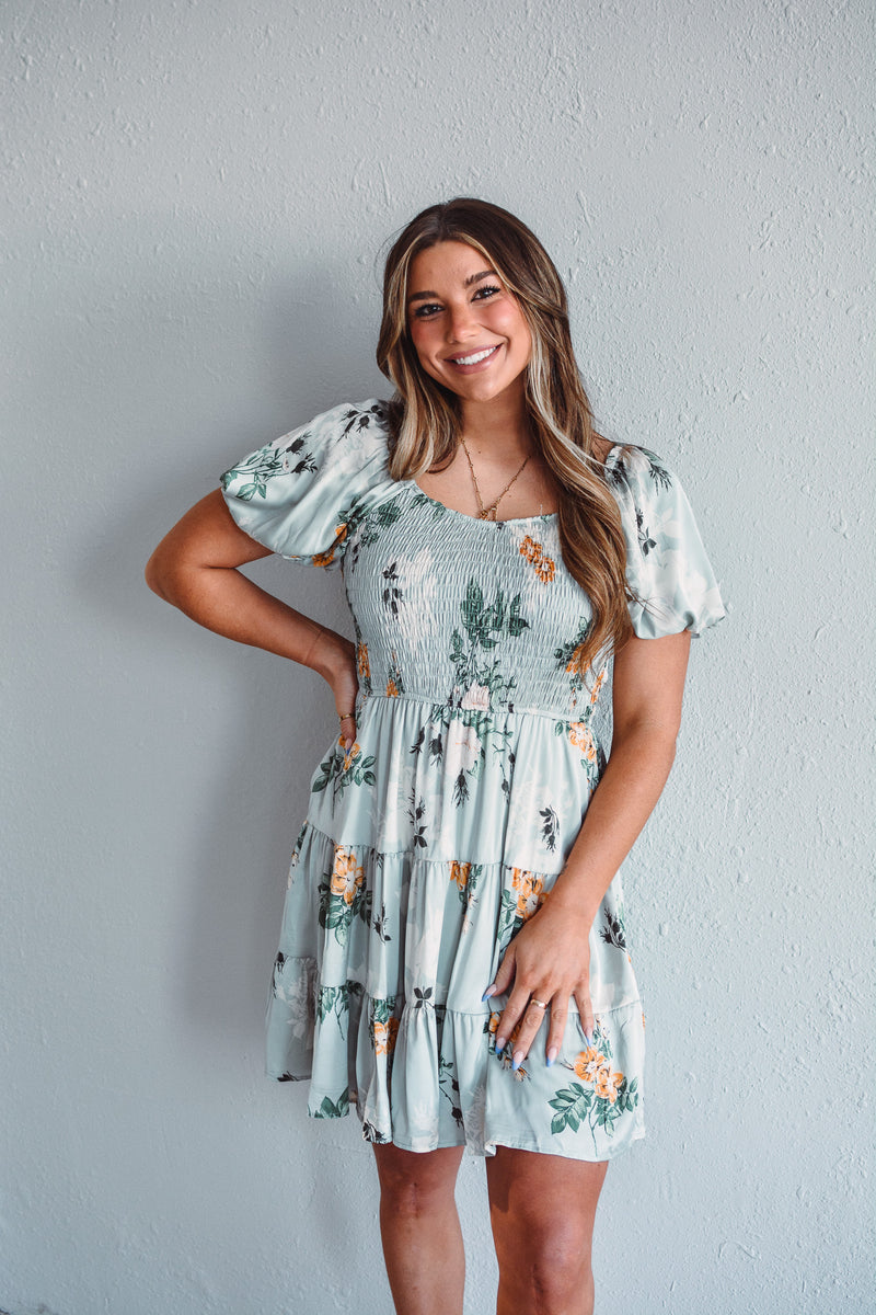 Sunny Sage Mini Dress