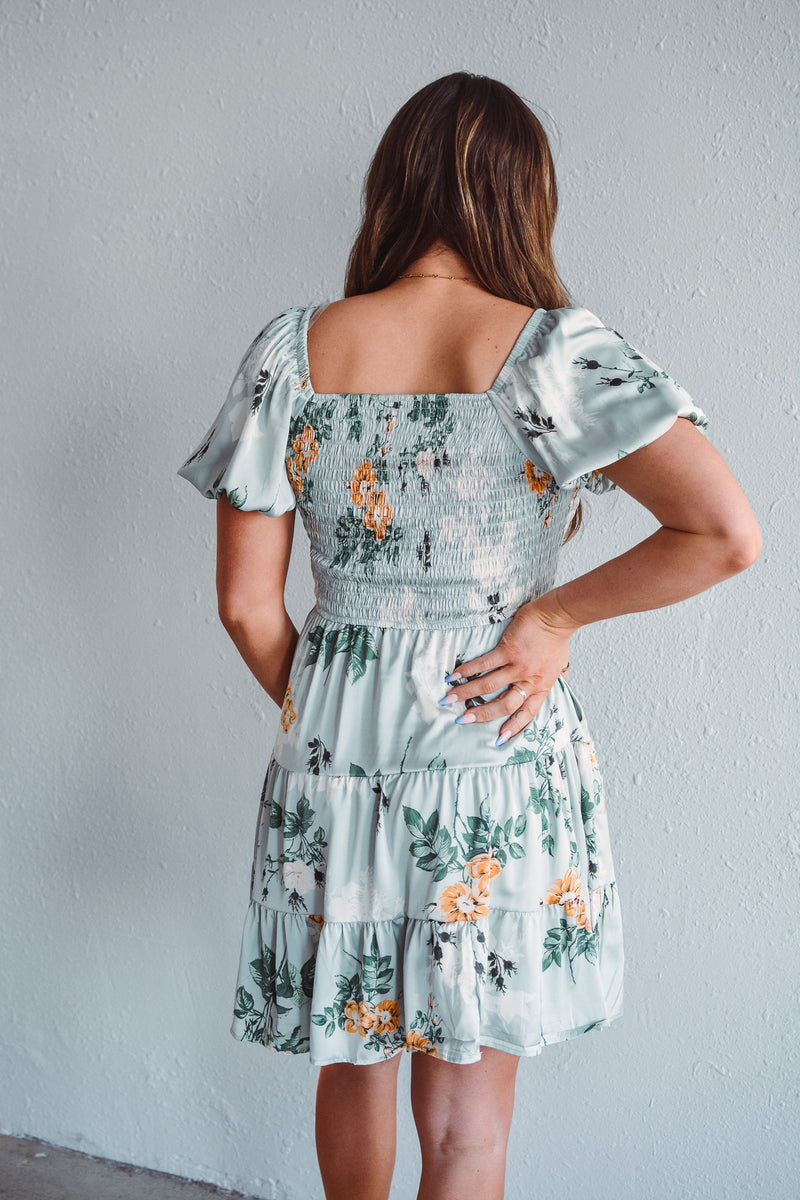 Sunny Sage Mini Dress