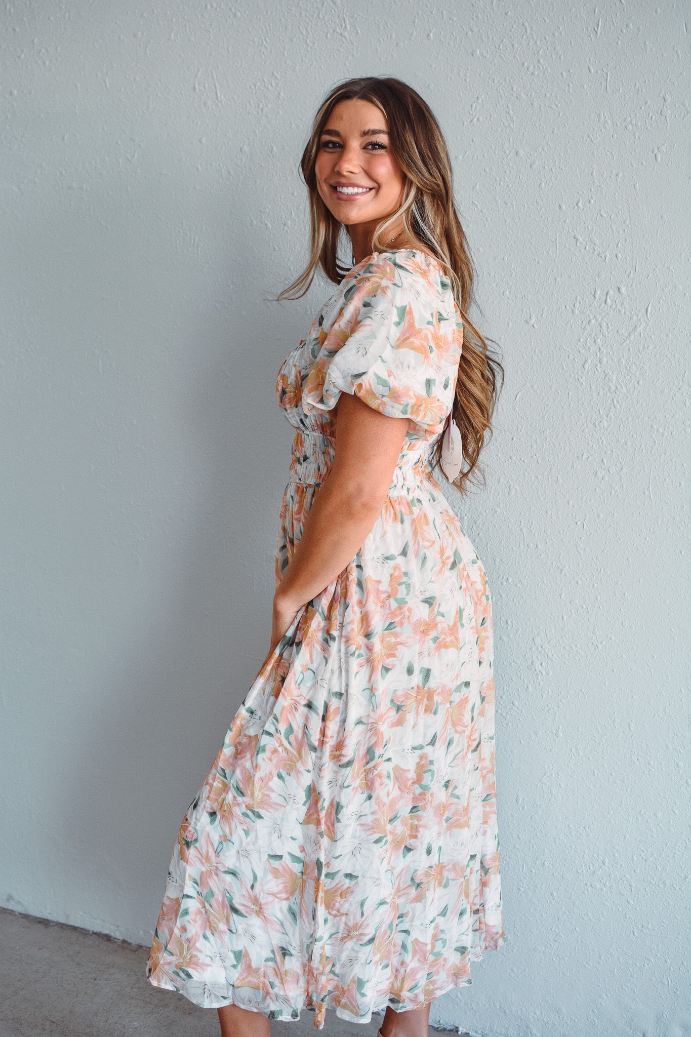 Pastel Floral Dress Rhinestones and Roses Pastel Floral Dress Rhinestones and Roses