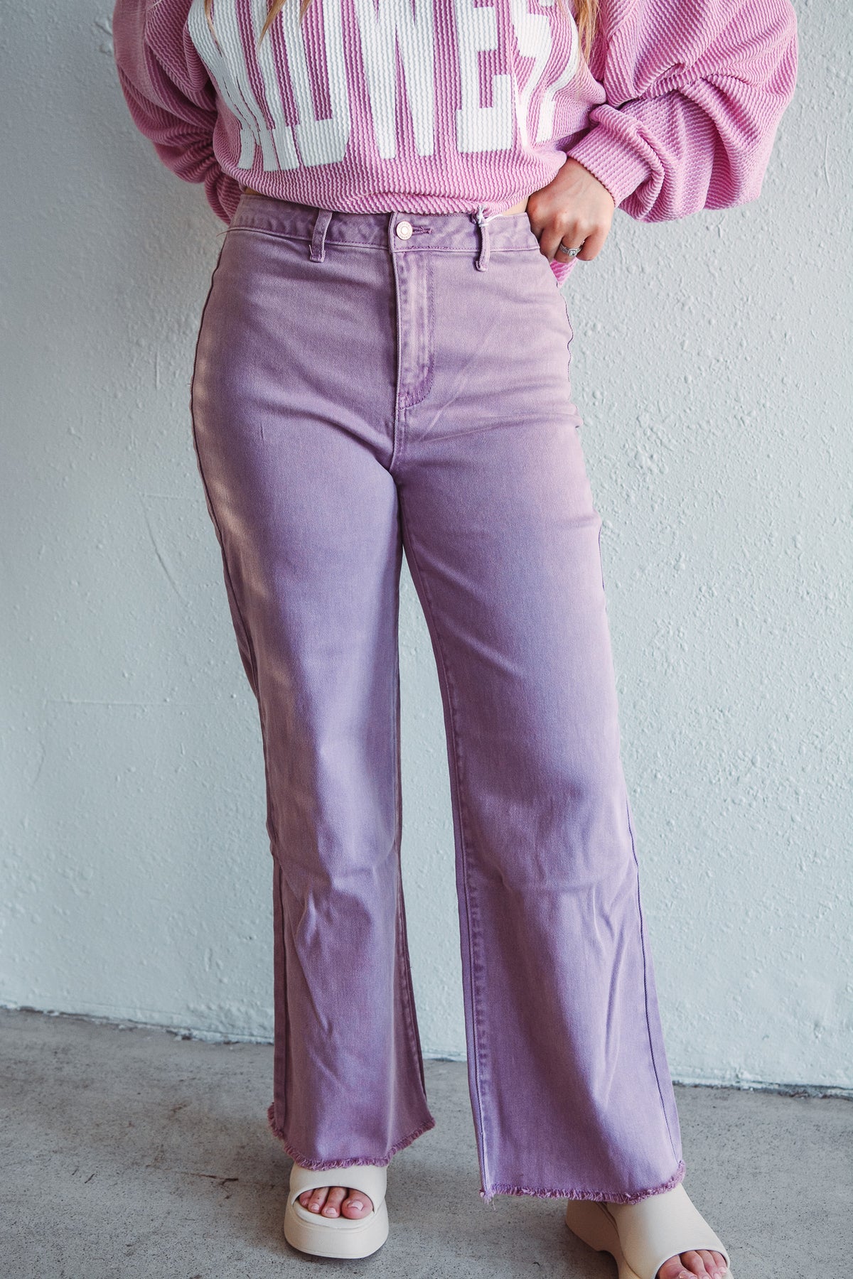 Willow Wide Leg Violet Pant