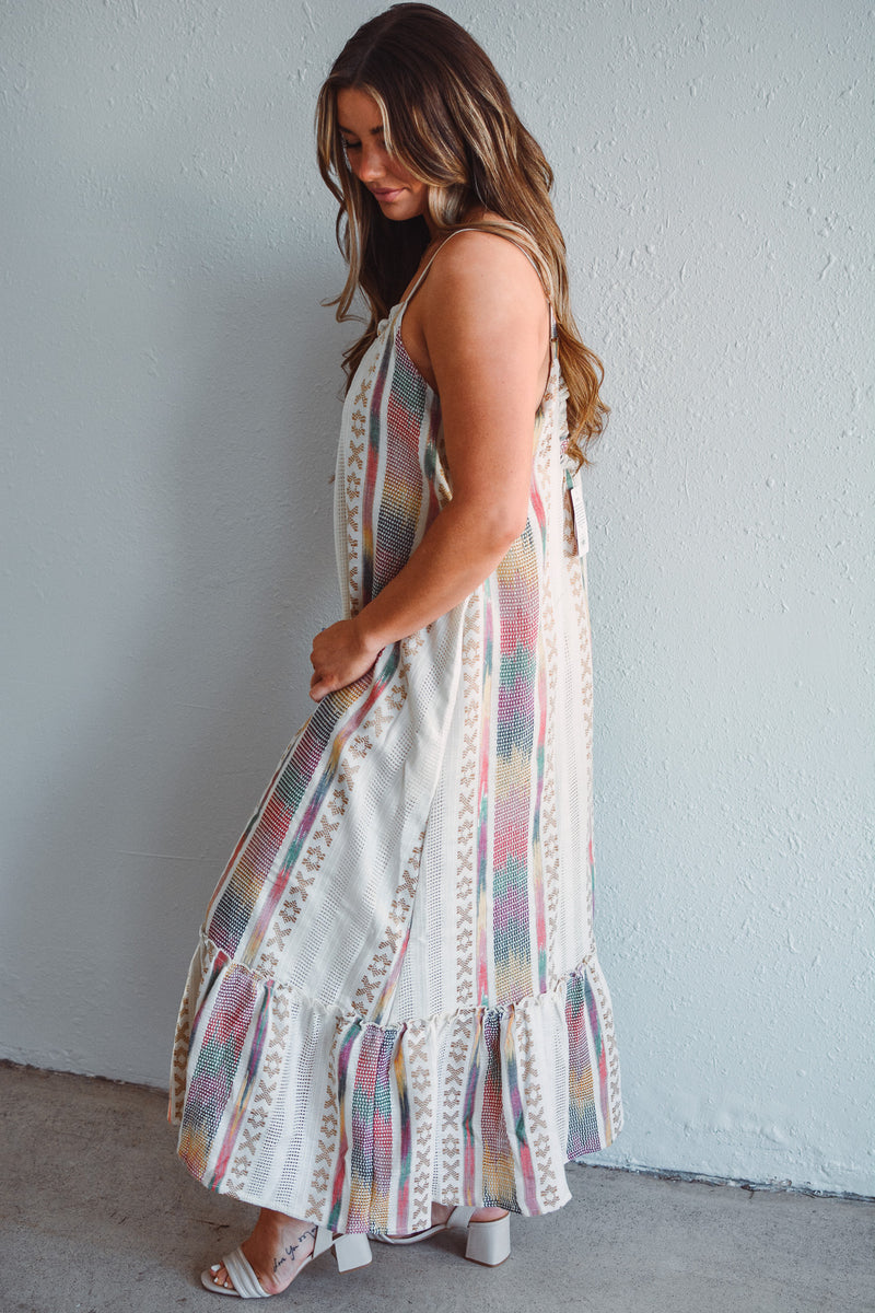 Tribal Ruffle Dress