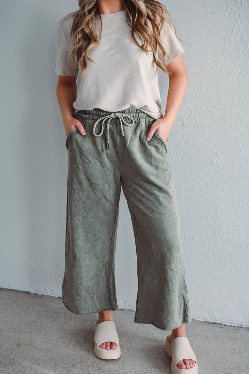 Palazzo Pants Olive