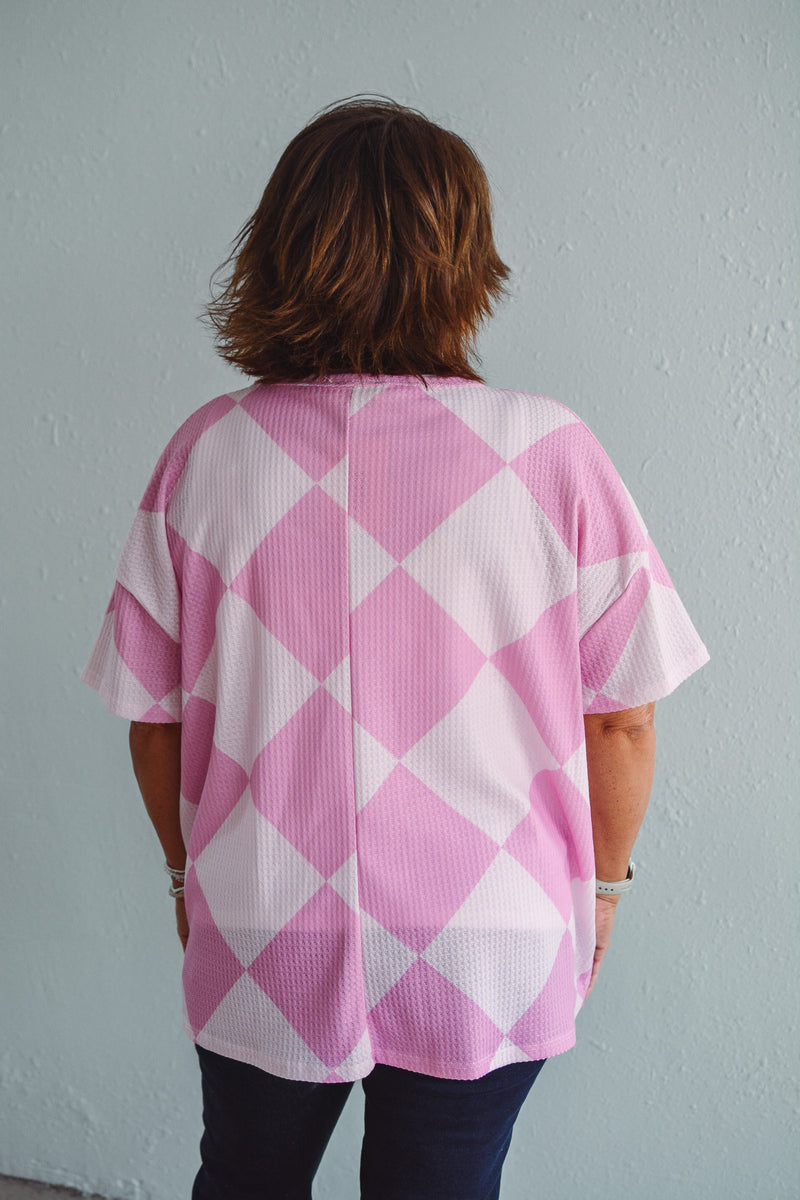 Checkered Oversized Tee