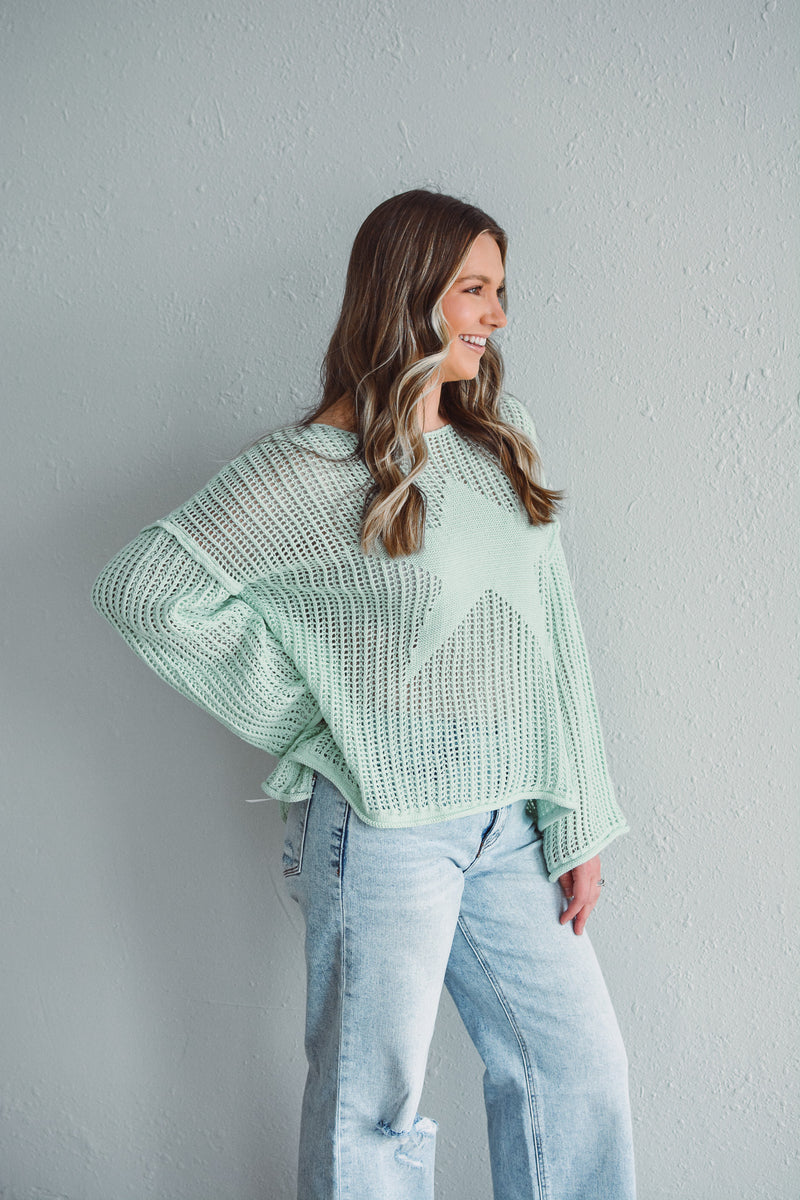 Solano Stars Mint Top