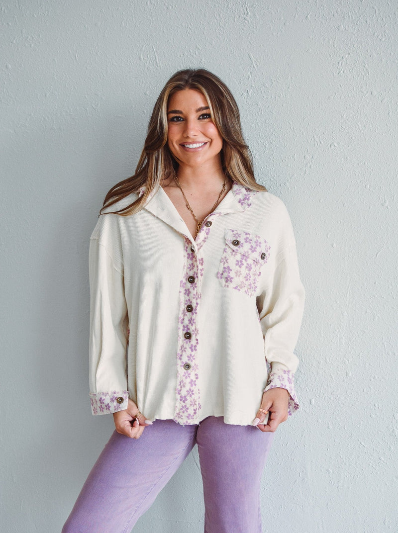 Lace Lilac Top