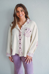 Lace Lilac Top