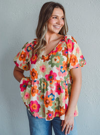 Burst Of Daisys Top