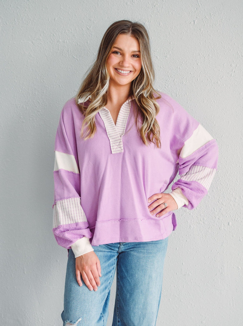 Lavender Burst Top