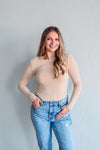 Beatrice Basic Taupe Top