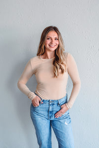Beatrice Basic Taupe Top