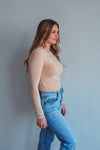 Beatrice Basic Taupe Top
