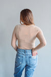 Beatrice Basic Taupe Top
