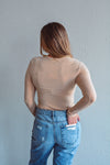 Beatrice Basic Taupe Top