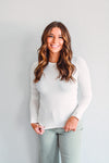 Beatrice Basic Cream Top