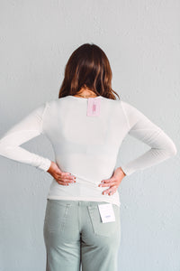 Beatrice Basic Cream Top