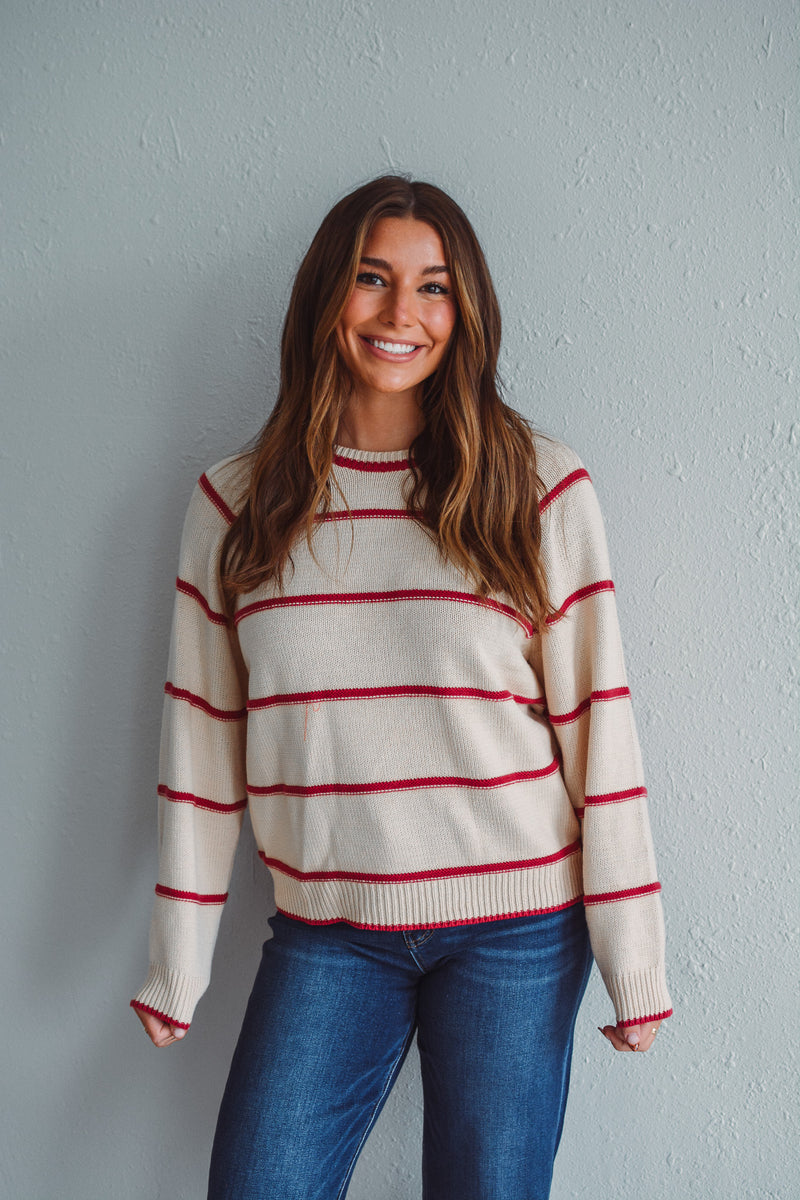 Chic in Cream Sweater