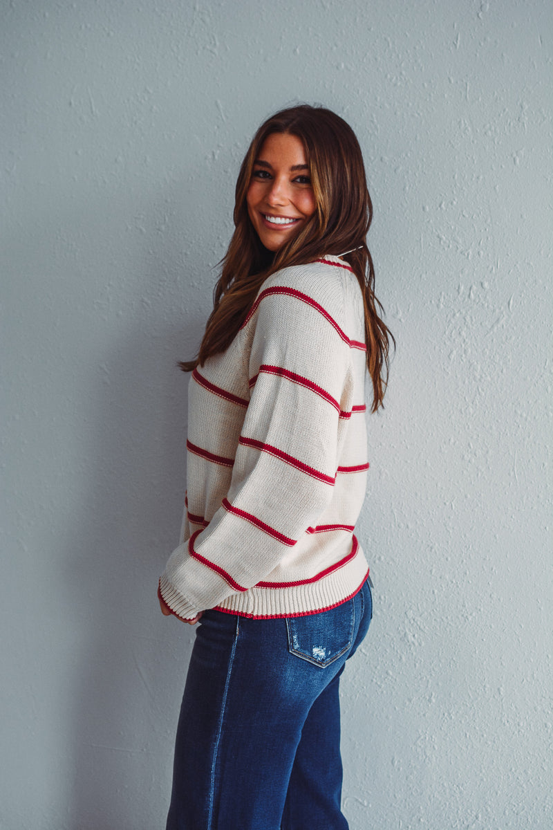 Chic in Cream Sweater