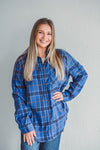 Spiced Ember Blue Flannel