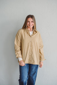 Glamorous In Gingham Mustard