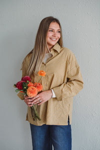 Glamorous In Gingham Mustard