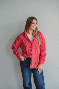 Glamourous in Gingham Red