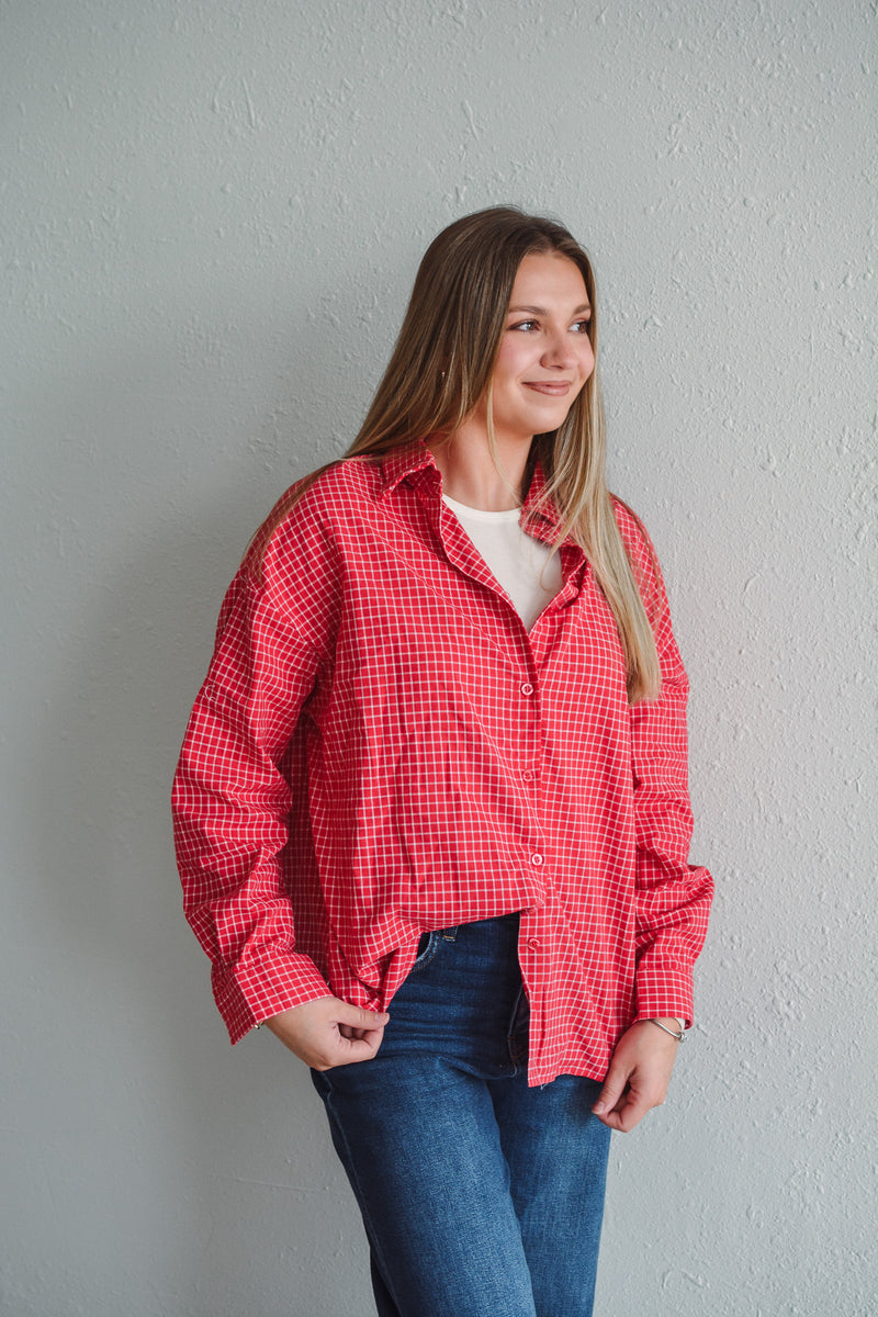 Glamourous in Gingham Red