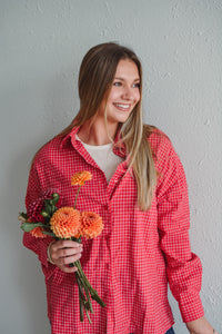 Glamourous in Gingham Red