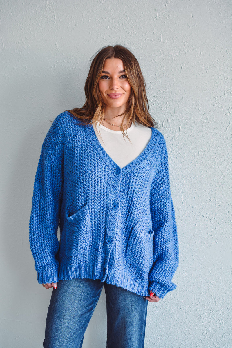 Lapis Chunky Cardigan