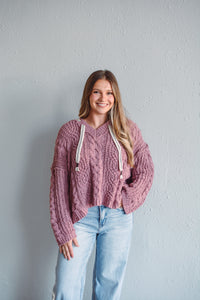 Mauve Cozy Ridge Hoodie