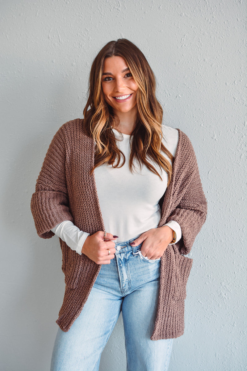 Mocha Knit Cardigan