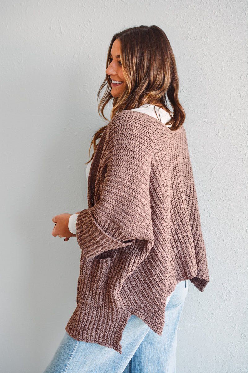 Mocha Knit Cardigan