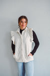 Oatmeal Ruffle Sleeve Vest