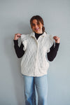 Oatmeal Ruffle Sleeve Vest