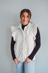 Oatmeal Ruffle Sleeve Vest