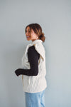 Oatmeal Ruffle Sleeve Vest