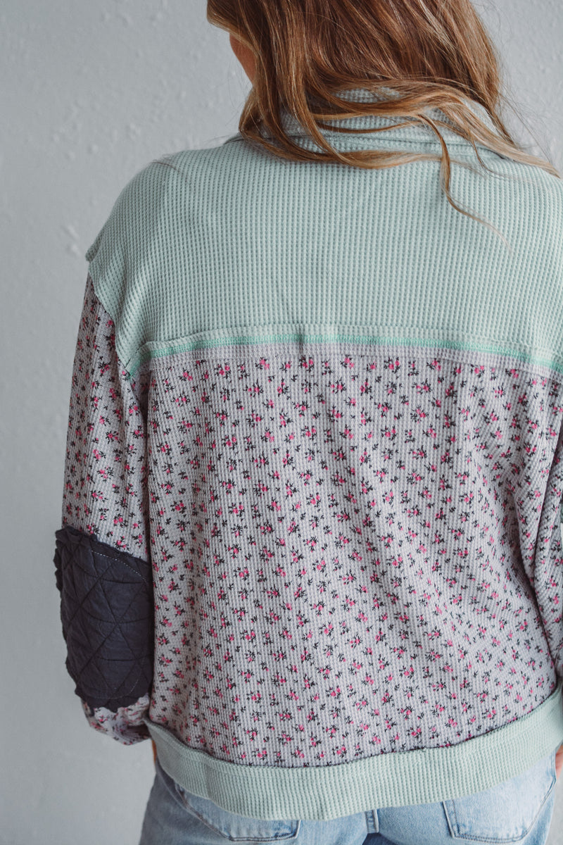 Blue Fusion Quilted Jacket