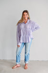 Delphinium Ruched Top