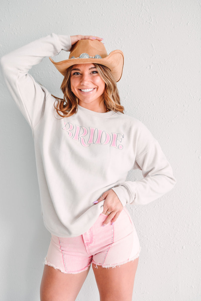 Heather Dusty Bride Crewneck