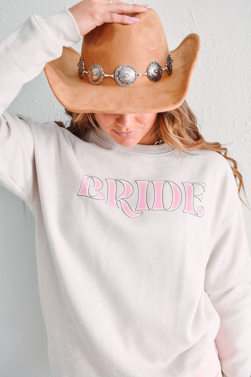 Heather Dusty Bride Crewneck