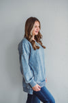 Sarah Dusty Blue Fleece